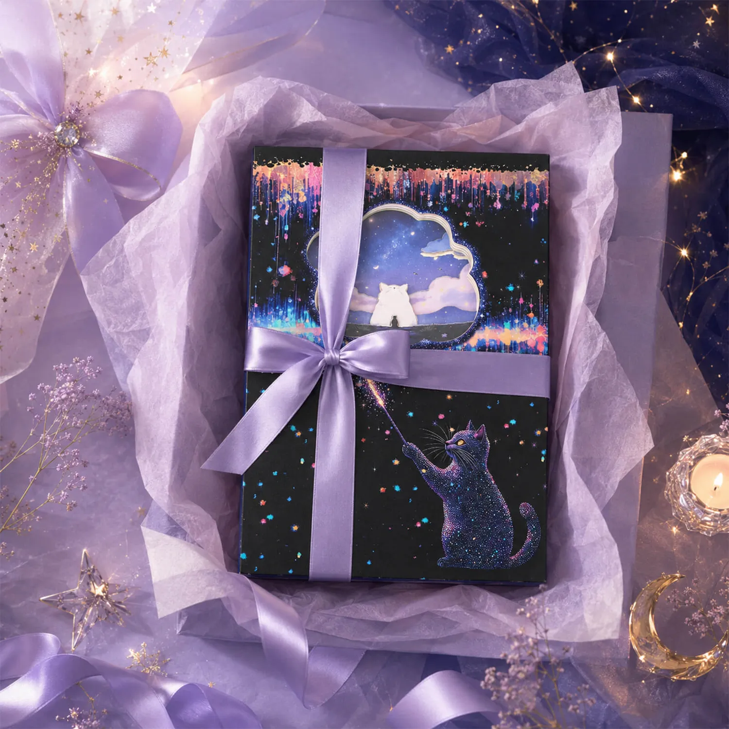 Ieebee Starlit Fairy Dreams 3D Journal 60 Seiten Sternenhimmel
