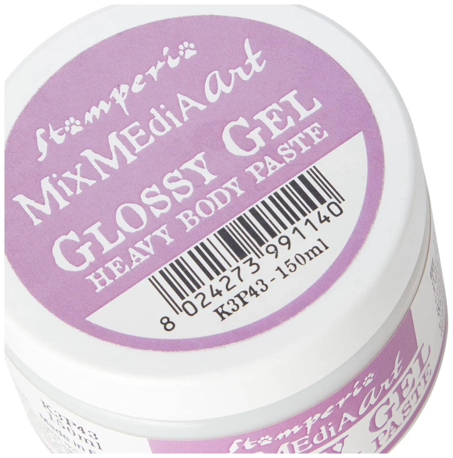 Stamperia Glossy Gel Strukturpaste 150 ml transparent