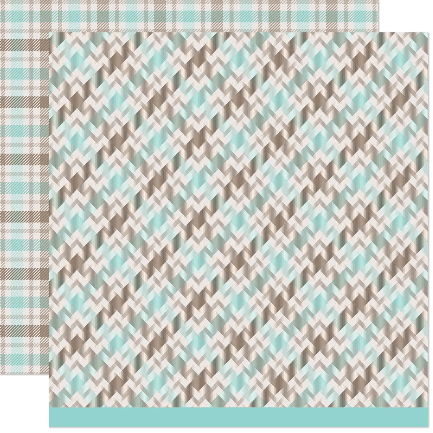 Lawn Fawn Mocha Mint Coffee Papier 30x30 Karo LF3828