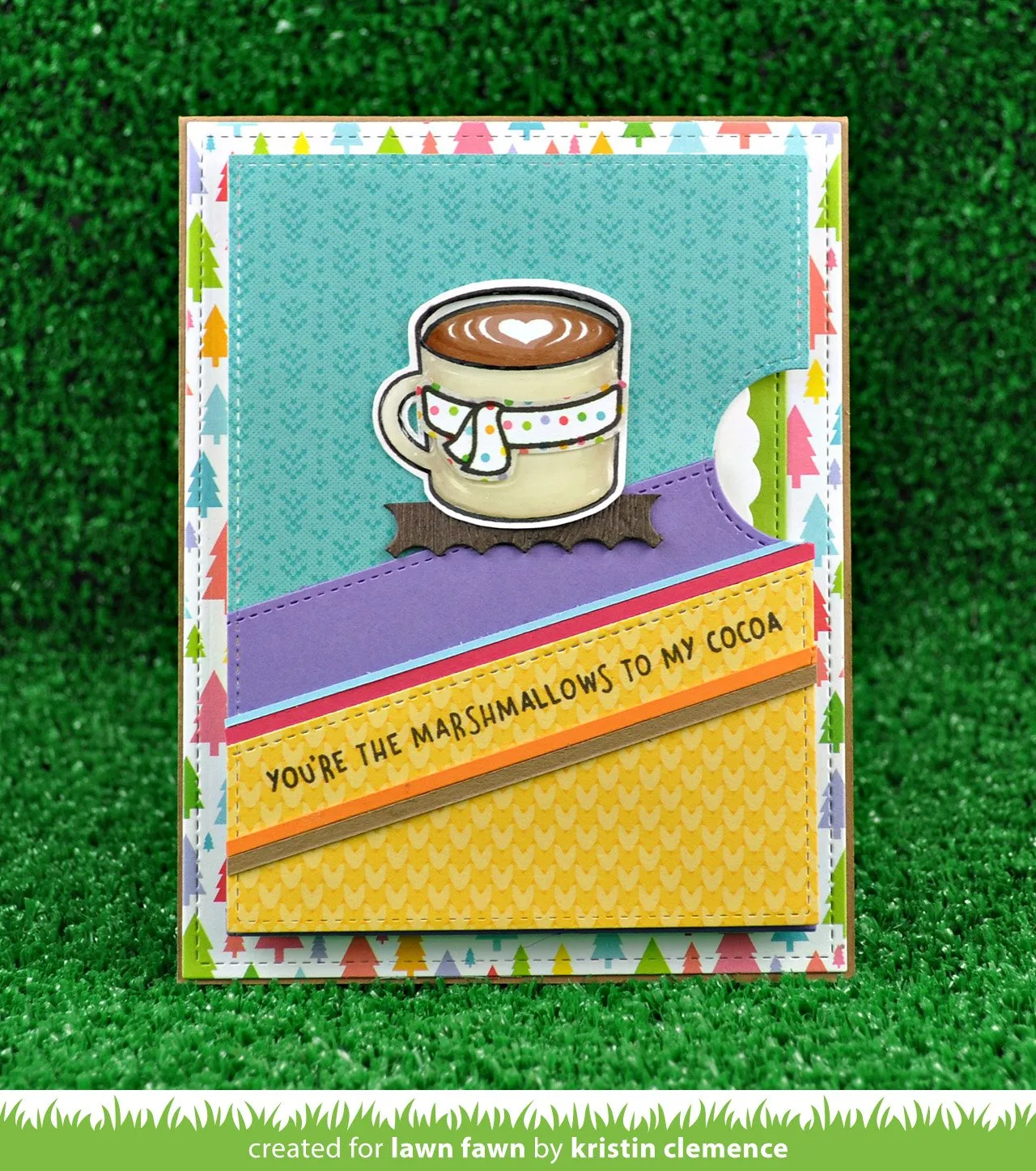 Lawn Fawn Thanks a Latte Stempelset Kaffee LF1761