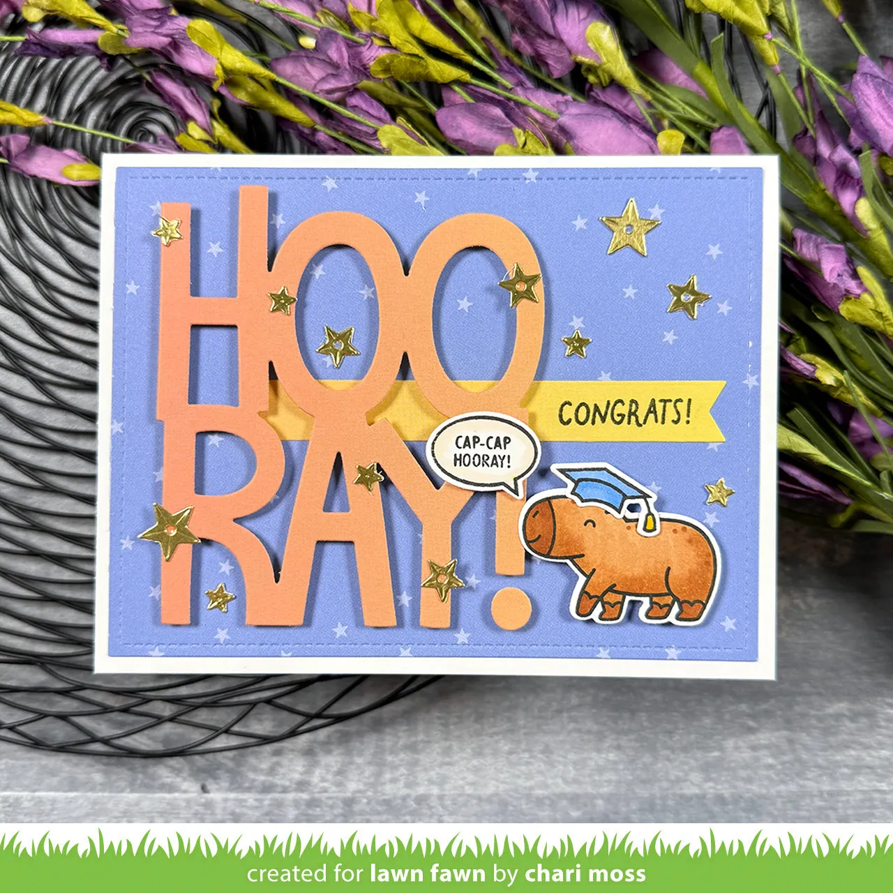 Lawn Fawn Capybaras Stempelset Geburtstag