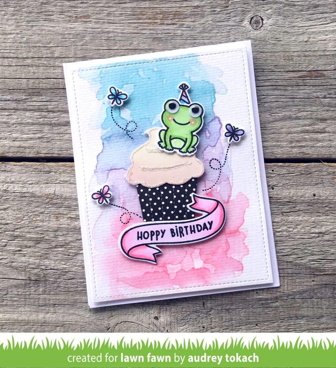 Lawn Fawn Lawn Cuts Stitched Cupcake Stanzschablone Geburtstag