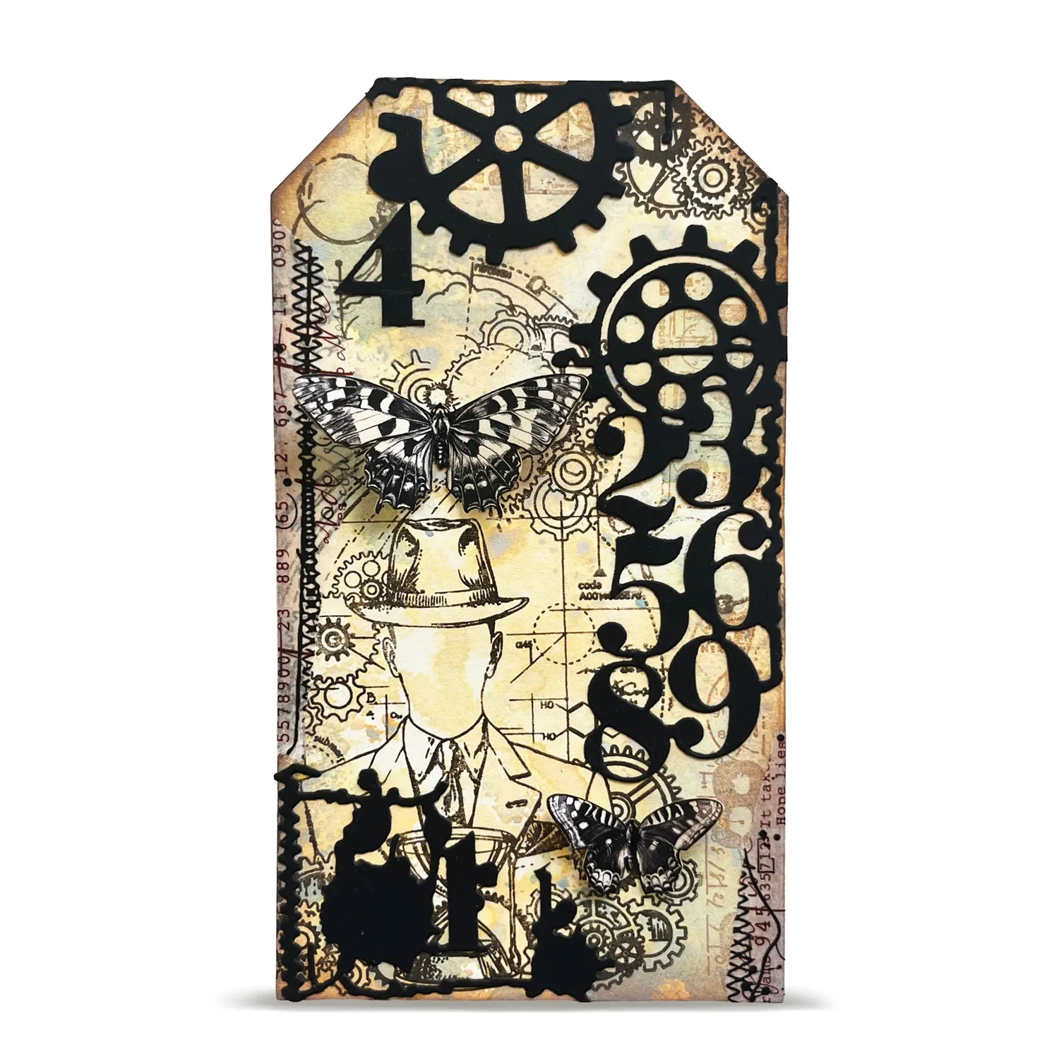 AALL and Create DI-21 Number Crunching Stanzschablone 10,4x12,4 cm