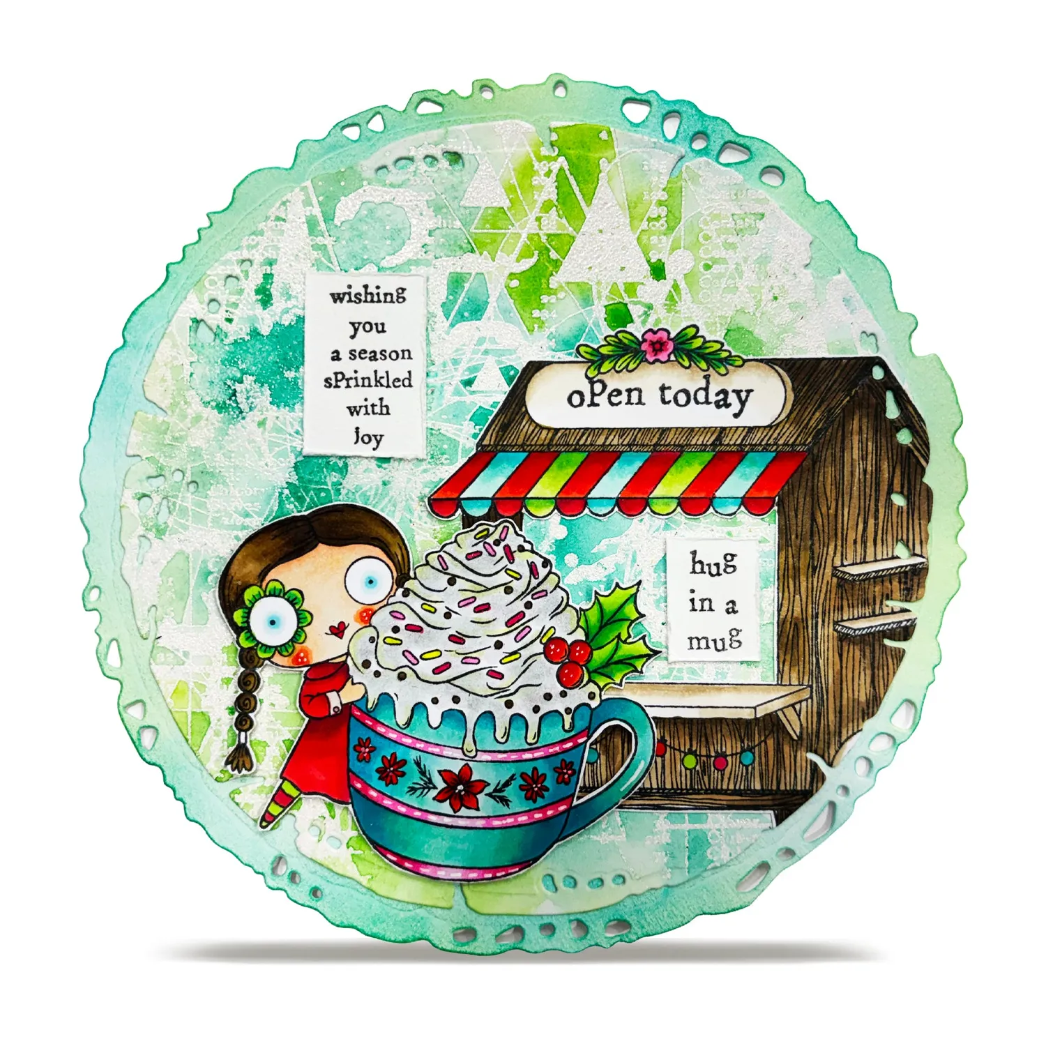 AALL and Create TP-1388 Hug In A Mug Stempelset A7 Weihnachten