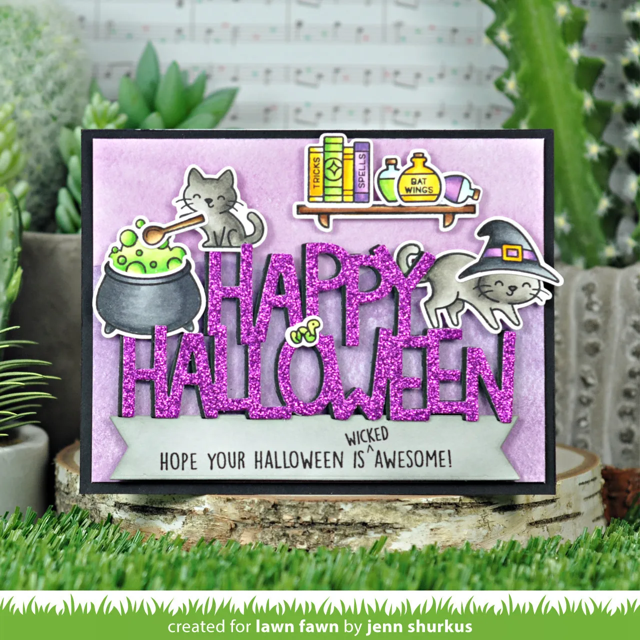 Lawn Fawn Giant Happy Halloween Stanzschablone groß