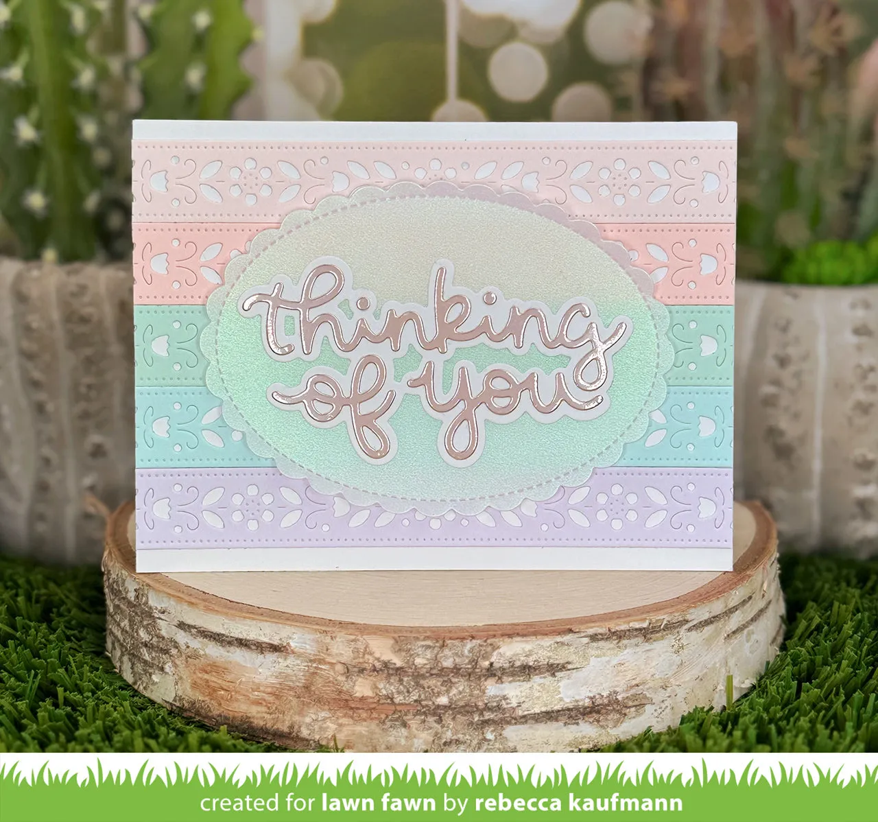 Lawn Fawn Scripty Thinking of You Stanze Schriftzug 9x4cm
