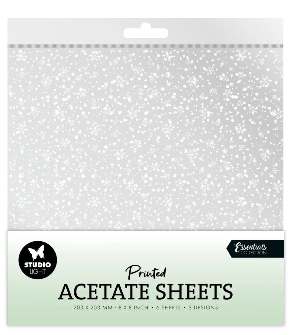 StudioLight Essentials Snowflakes Acetatfolien Transparent