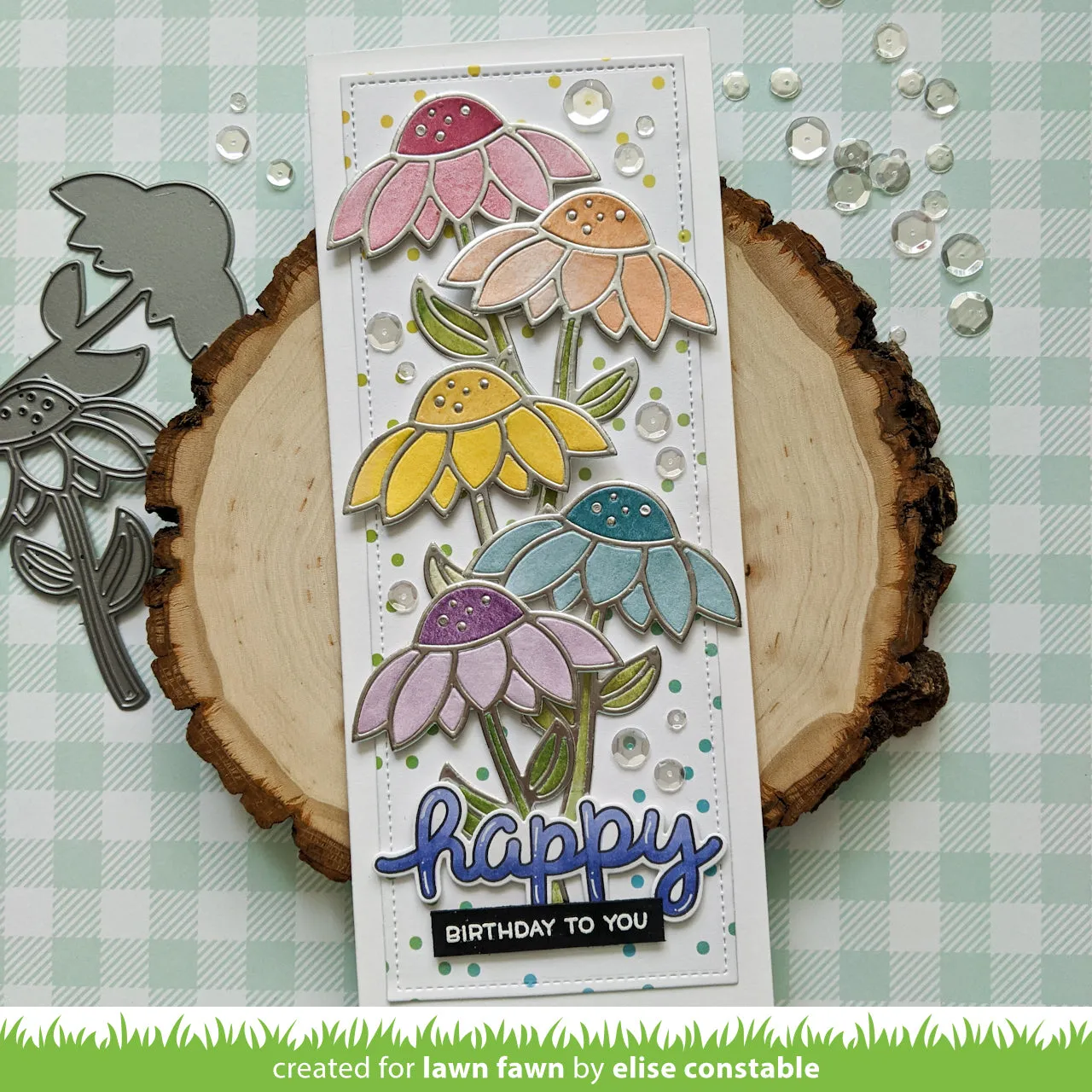 Lawn Fawn Delightful Daisy Lawn Cuts Stanzschablonen Blume