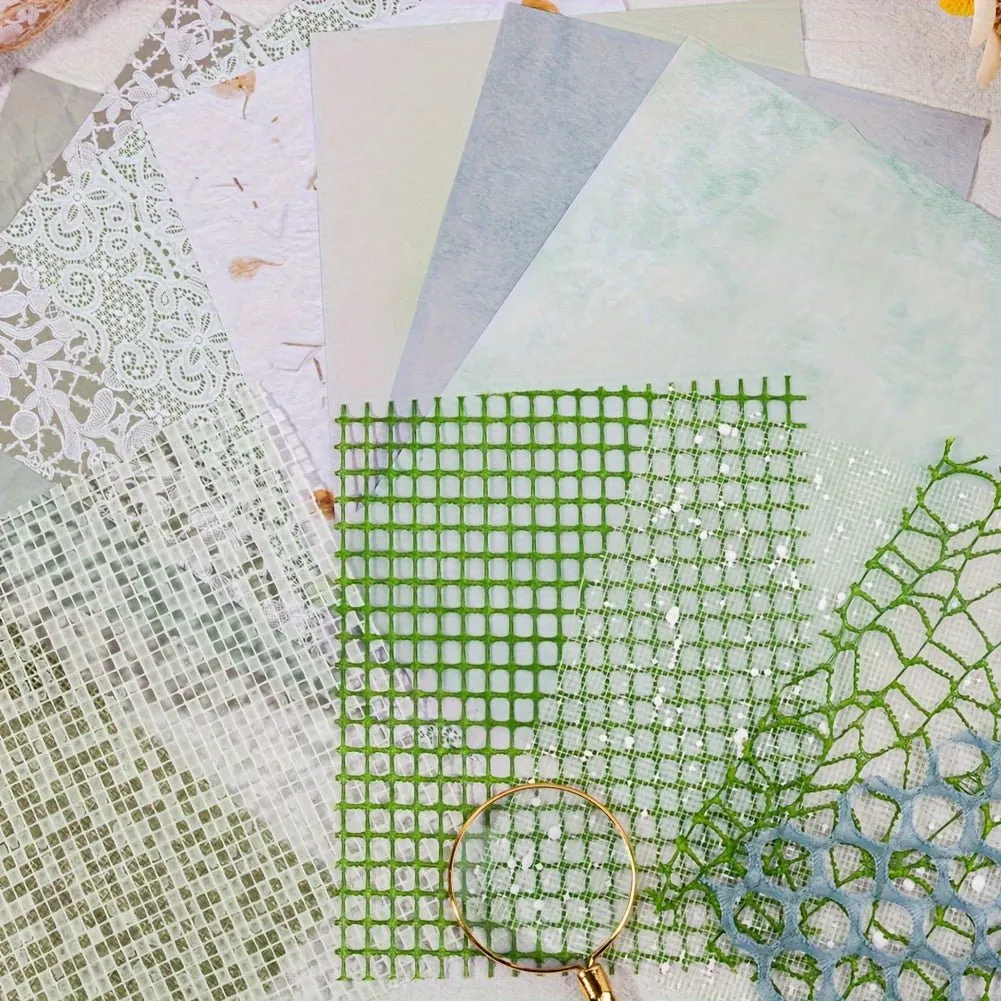 Ieebee Textured Aesthetic Scrapbookpapier 15-teilig
