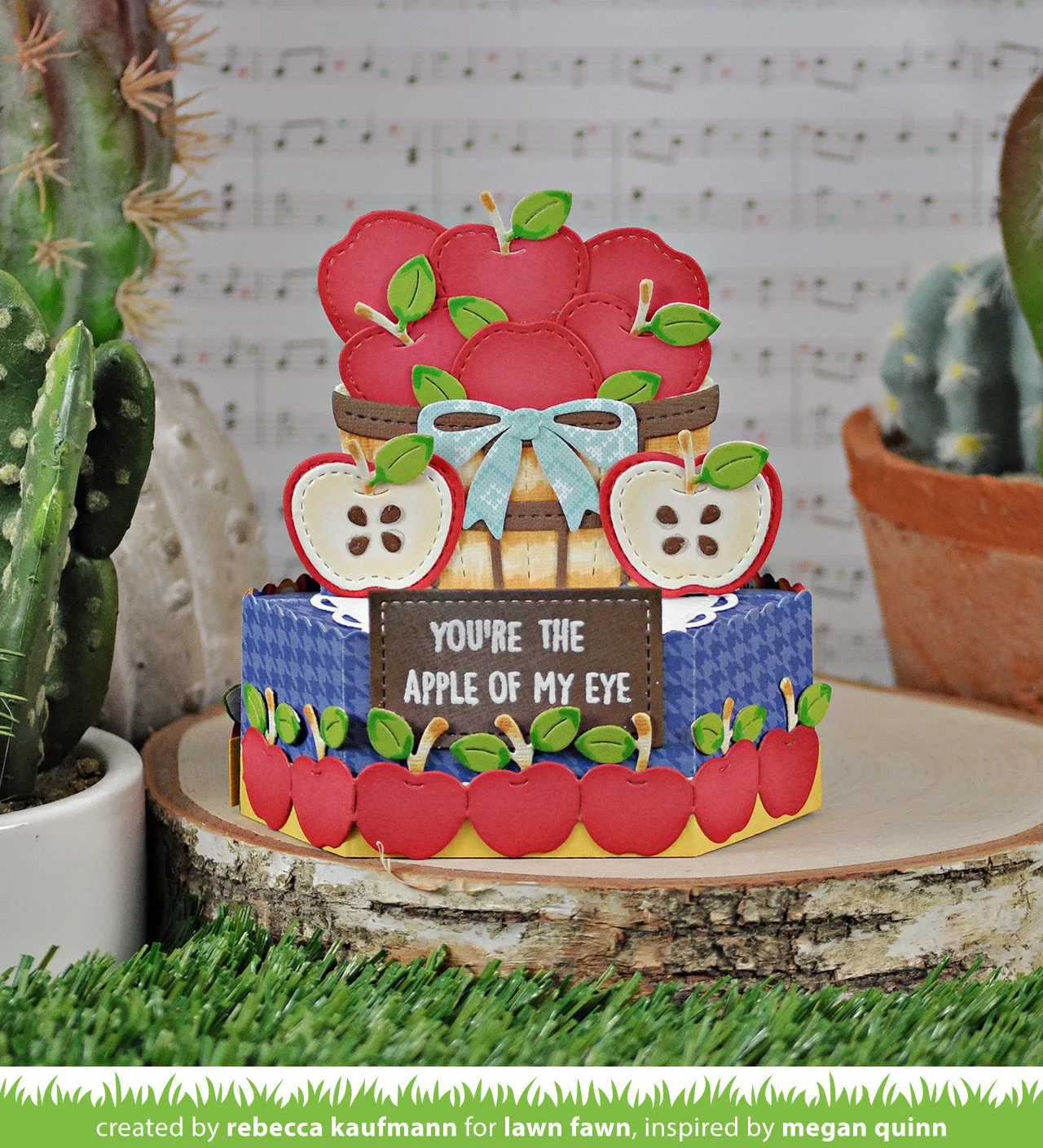 Lawn Fawn Build-A-Barrel Apple Stanzformen LF2962