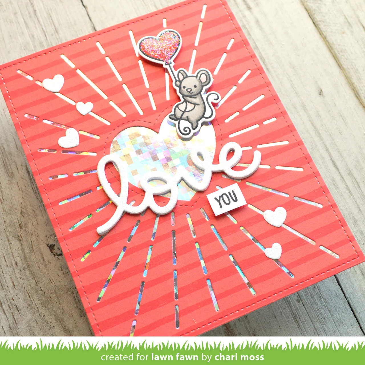 Lawn Fawn Radiant Heart Backdrop LF3320 Stanzen
