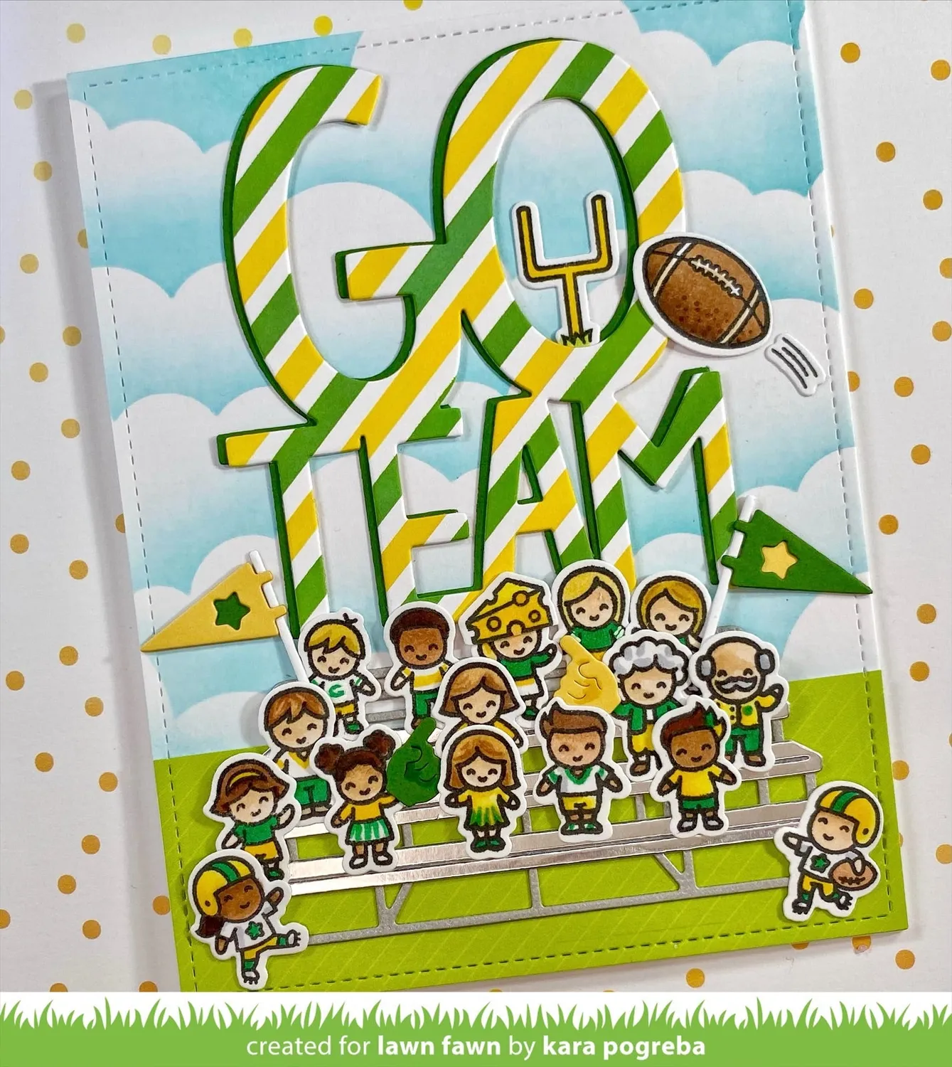 Lawn Fawn Lawn Cuts Giant Go Team Stanzschablone Sport