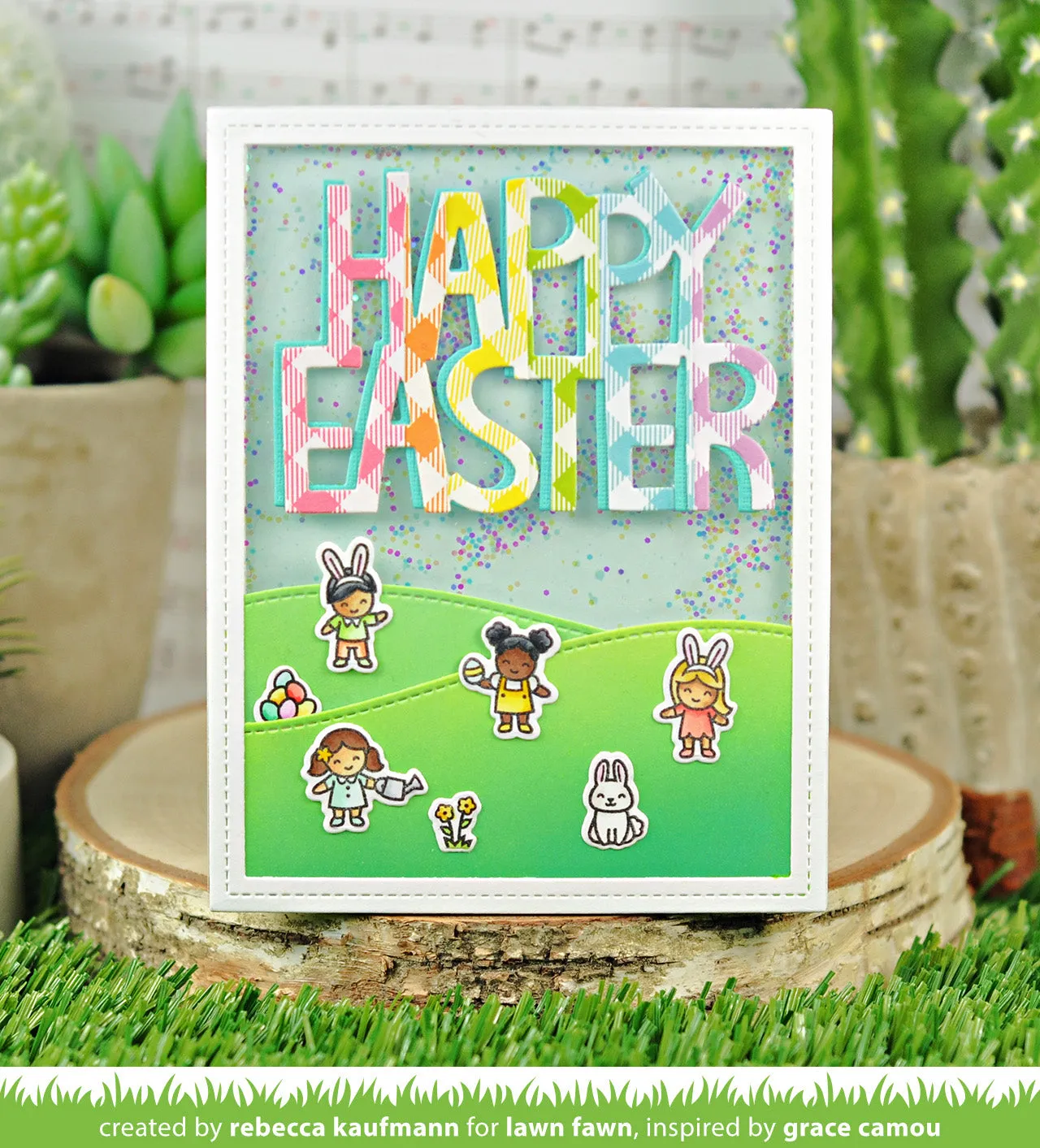 Lawn Fawn Lawn Cuts Giant Happy Easter Stanzen Ostern