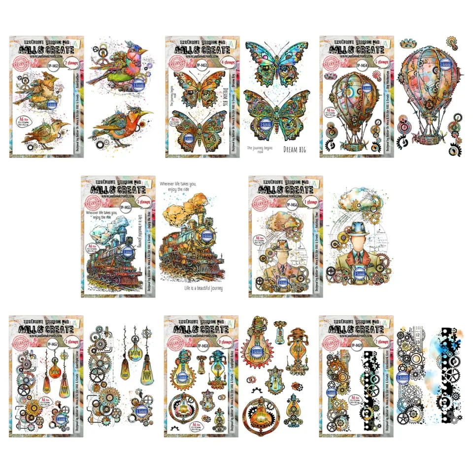 AALL and Create Autour de Mwa Gearlight Stempel Bundle