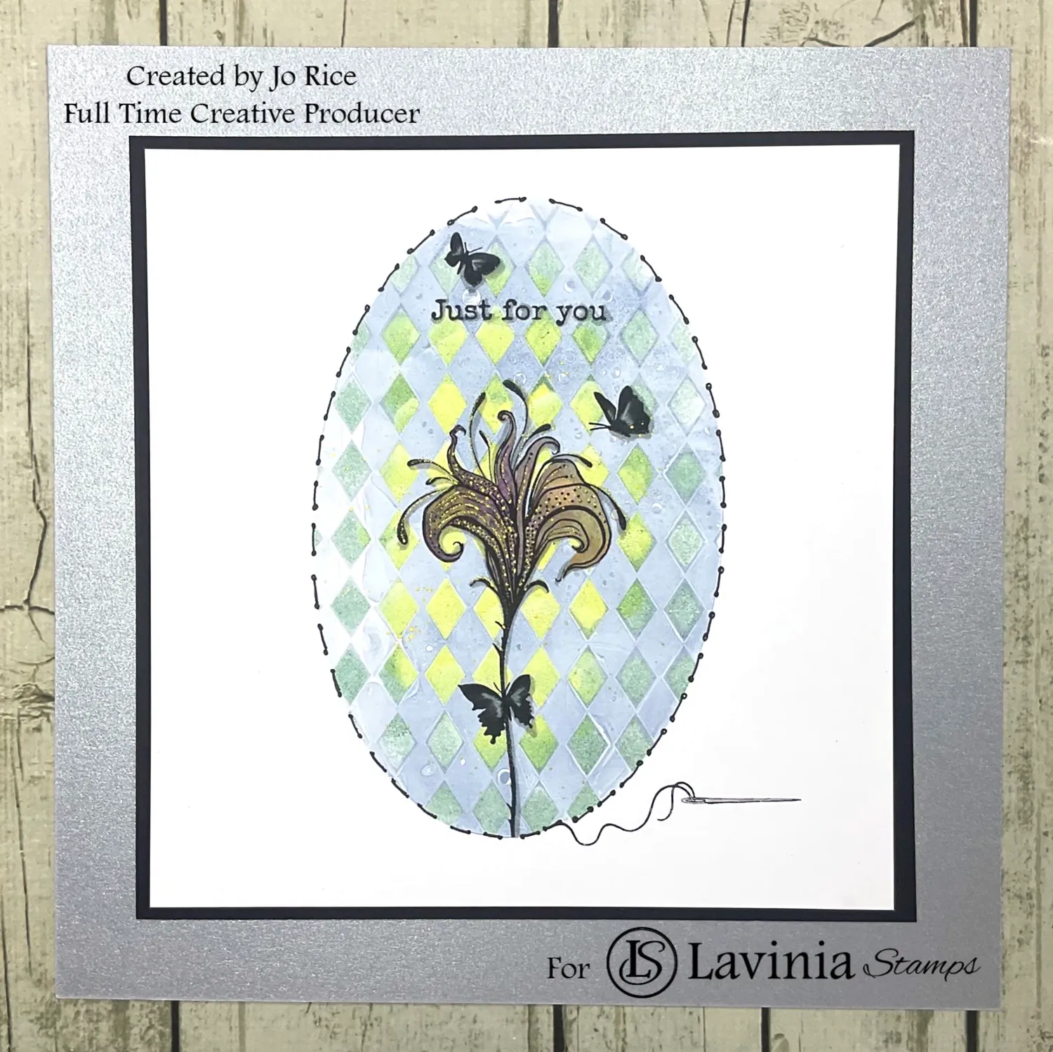 Lavinia Stamps Diamond Chequerboard Schablone Rauten