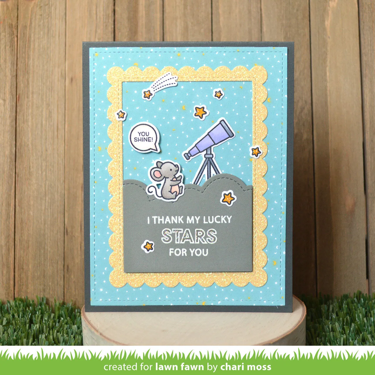 Lawn Fawn Super Star Clear Stamps Stempelset Stern