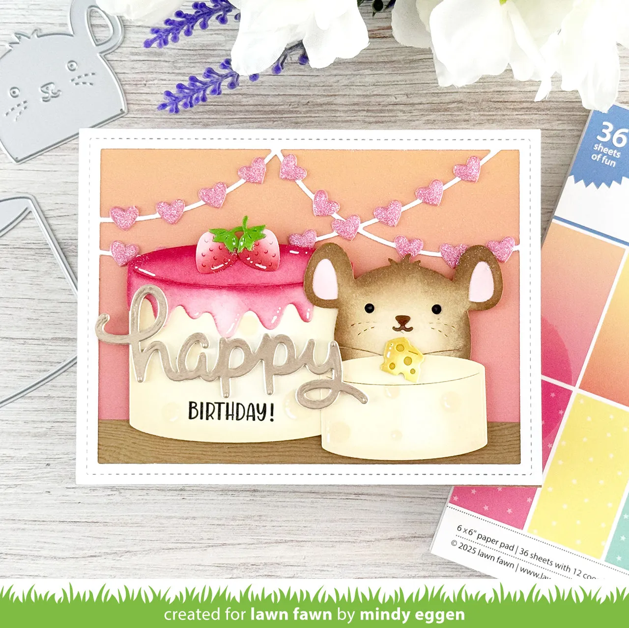 Lawn Fawn Tiny Gift Box Mouse Add-on Stanzschablone LF3809 13-tlg