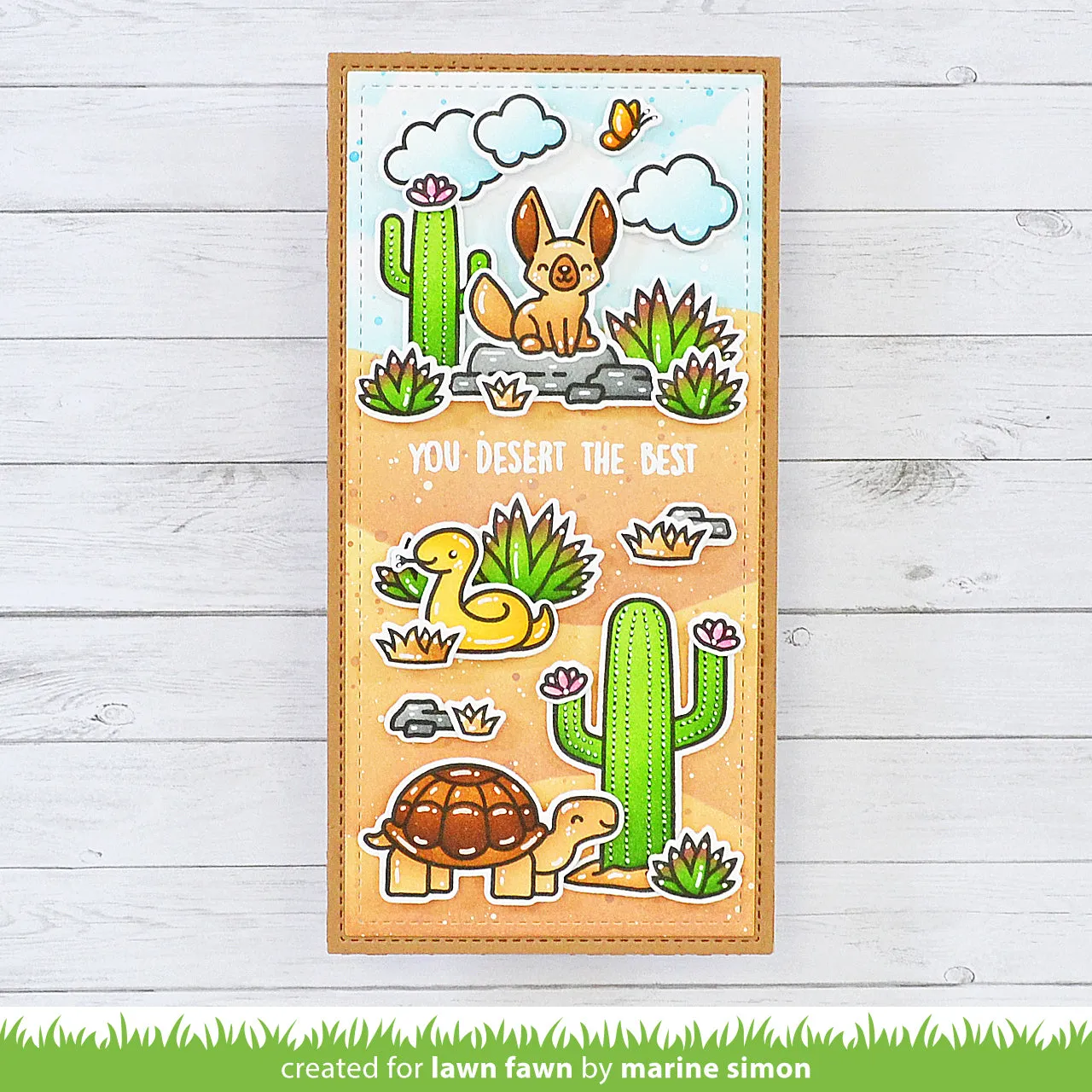 Lawn Fawn Critters in the Desert Coloring Stencils 2-teilig