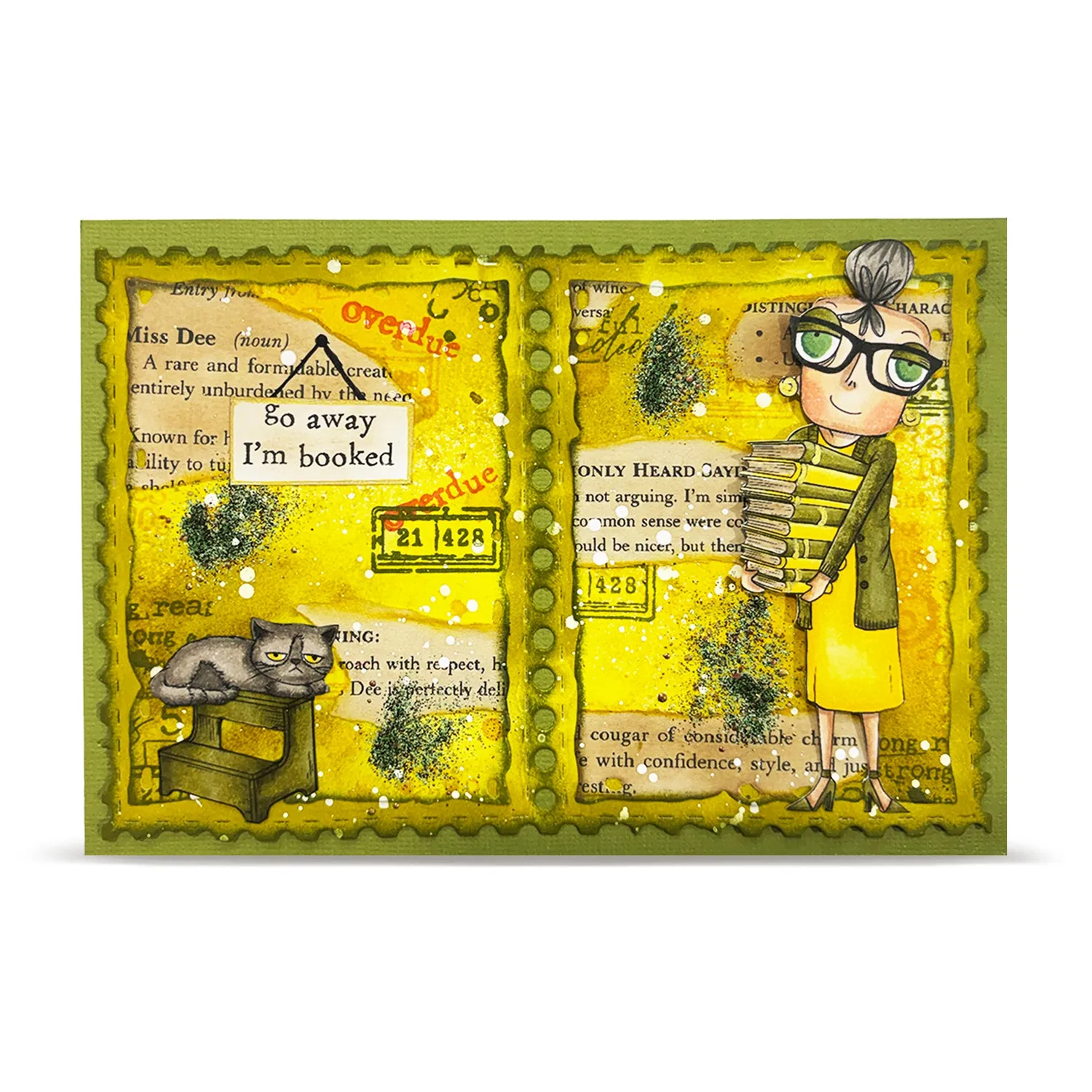 AALL and Create TP-1433 Dee is Booked Stempelset A7 6 Motive