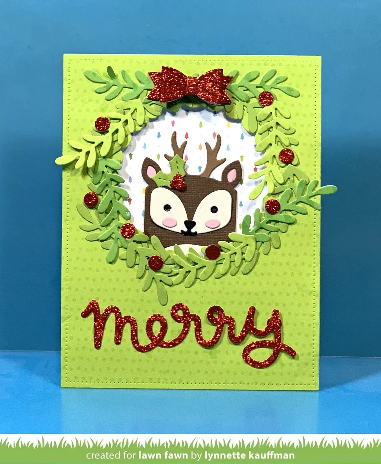 Lawn Fawn Tiny Gift Box Deer Add-On Stanzschablone Reh