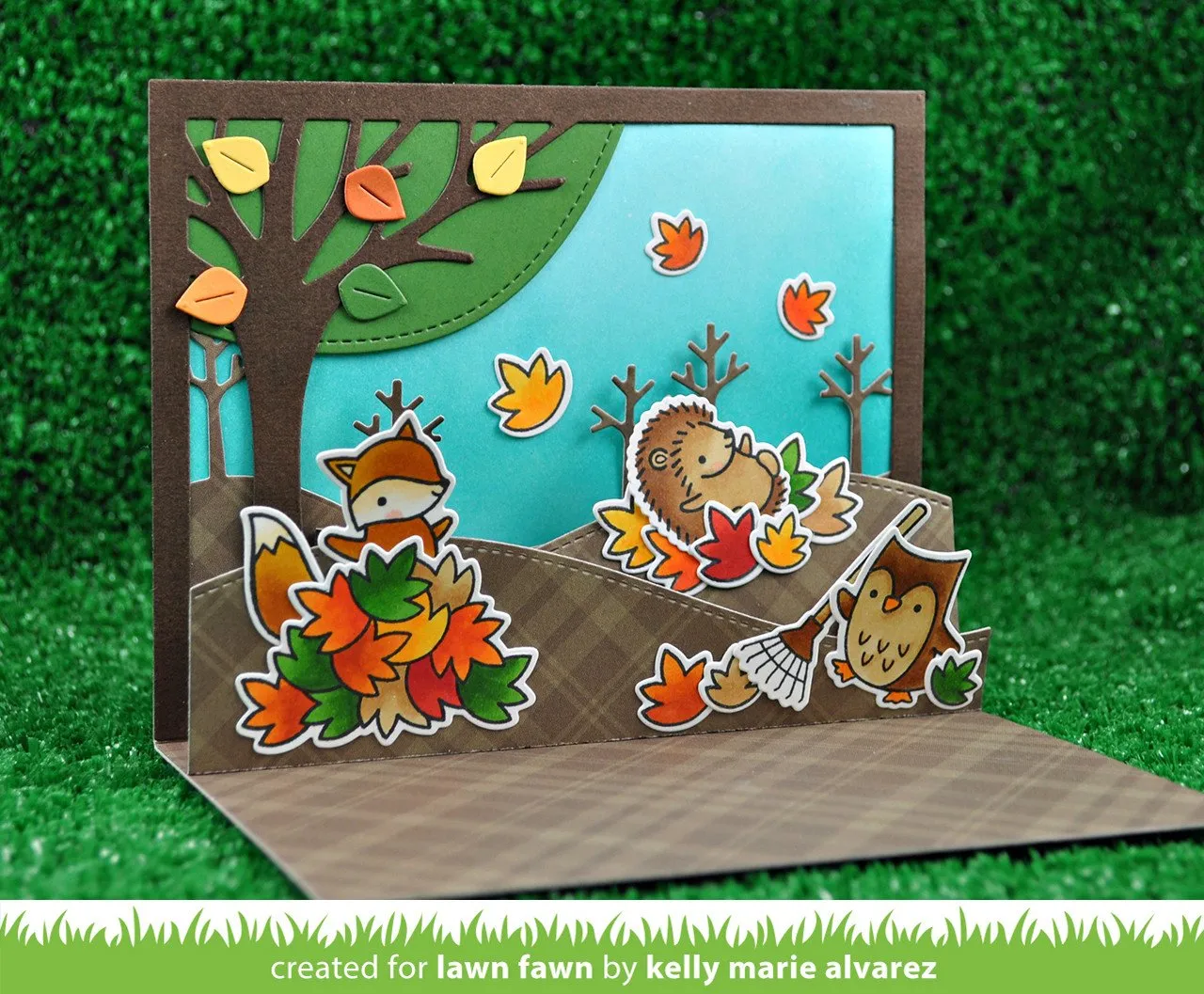 Lawn Fawn Stitched Hillside Pop-up Stanzformen interaktiv