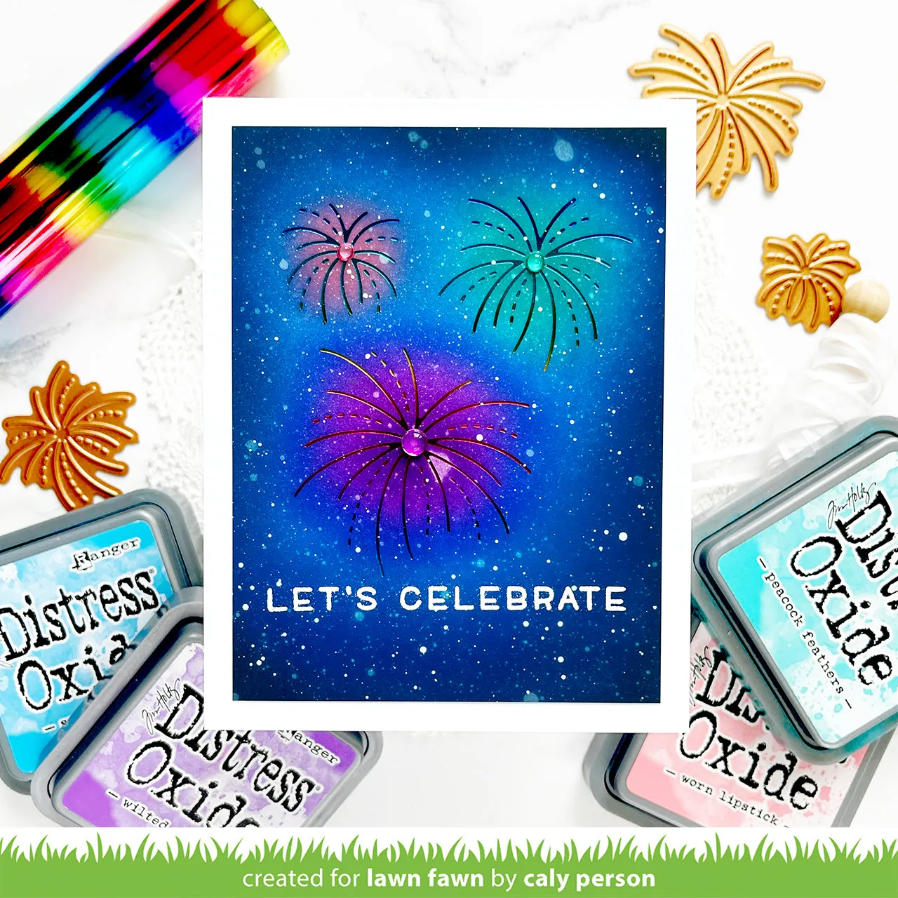 Lawn Fawn Fireworks LF3145 Hot-Foil-Platte 3 Motive