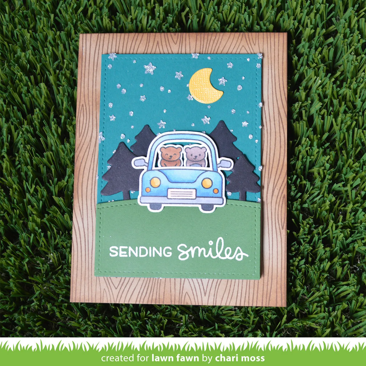 Lawn Fawn Starry Sky Schablone Sterne 15x15cm Nachthimmel