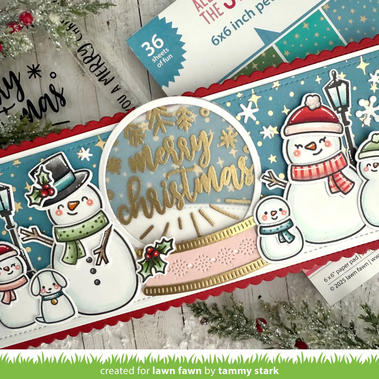Lawn Fawn Big Messages Christmas Stempelset