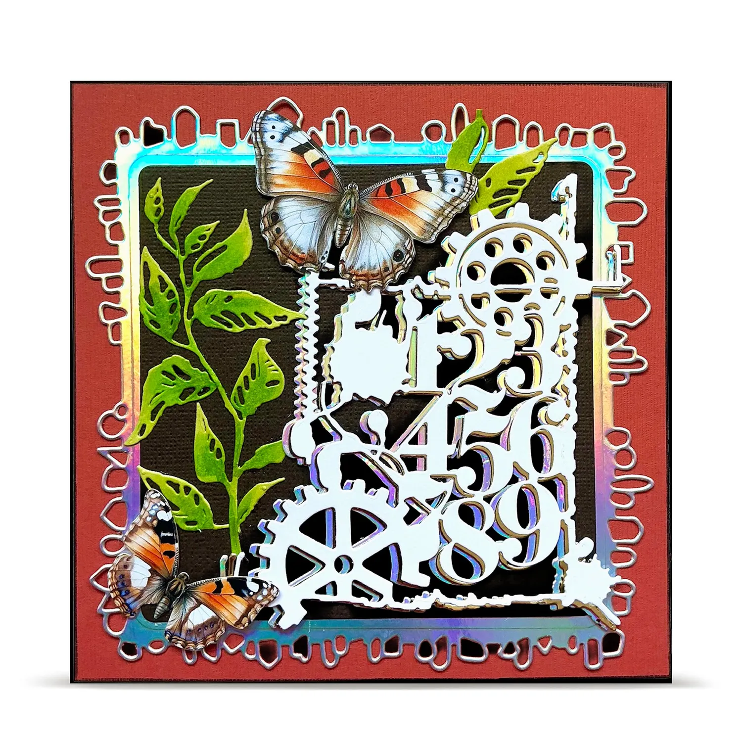 AALL and Create DI-21 Number Crunching Stanzschablone 10,4x12,4 cm