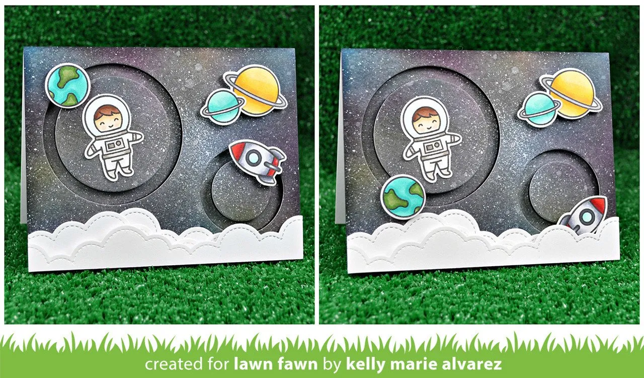Lawn Fawn Slide On Over Circles Stanzschablonen 3er