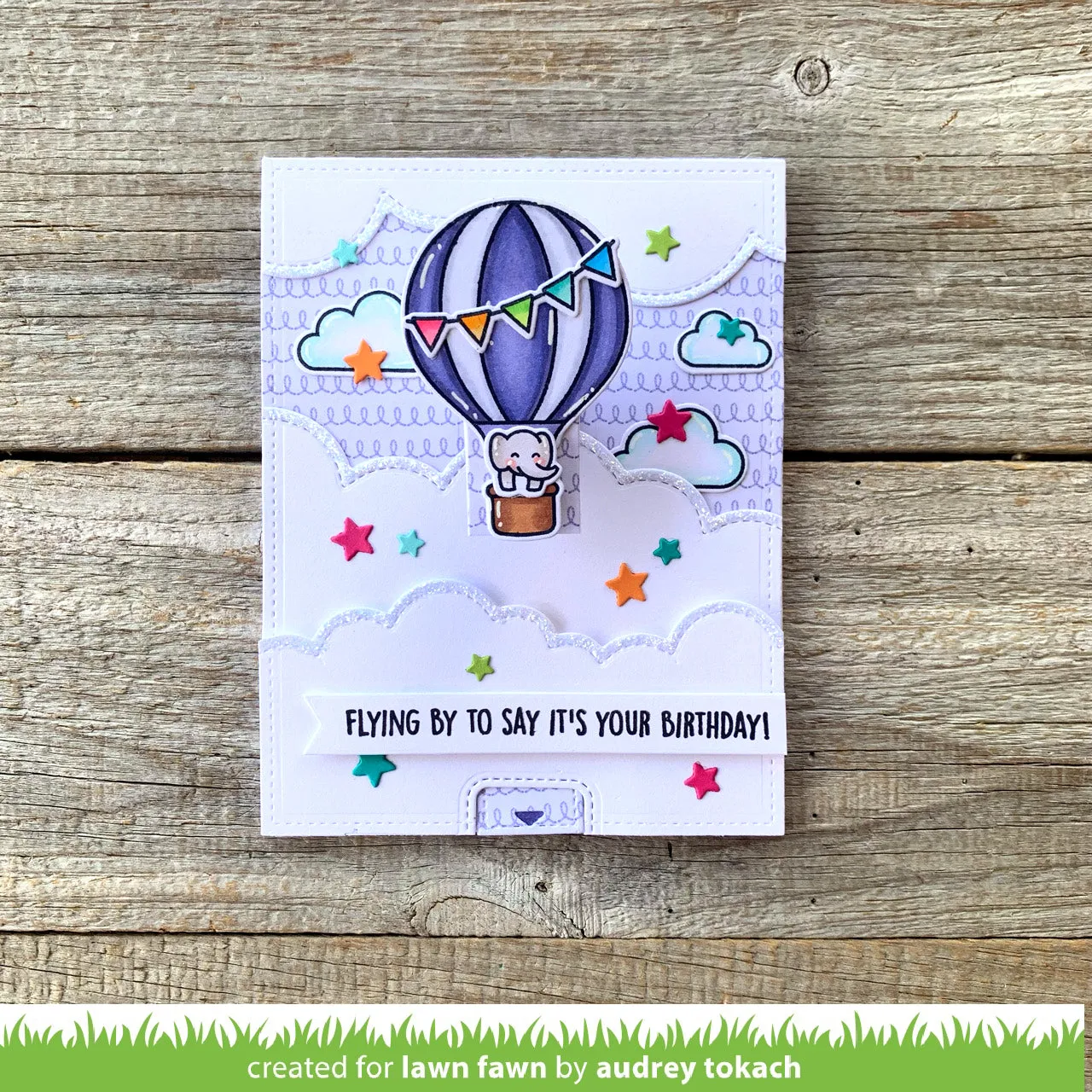Lawn Fawn Fly High LF3069 Clear Stamps Geburtstag