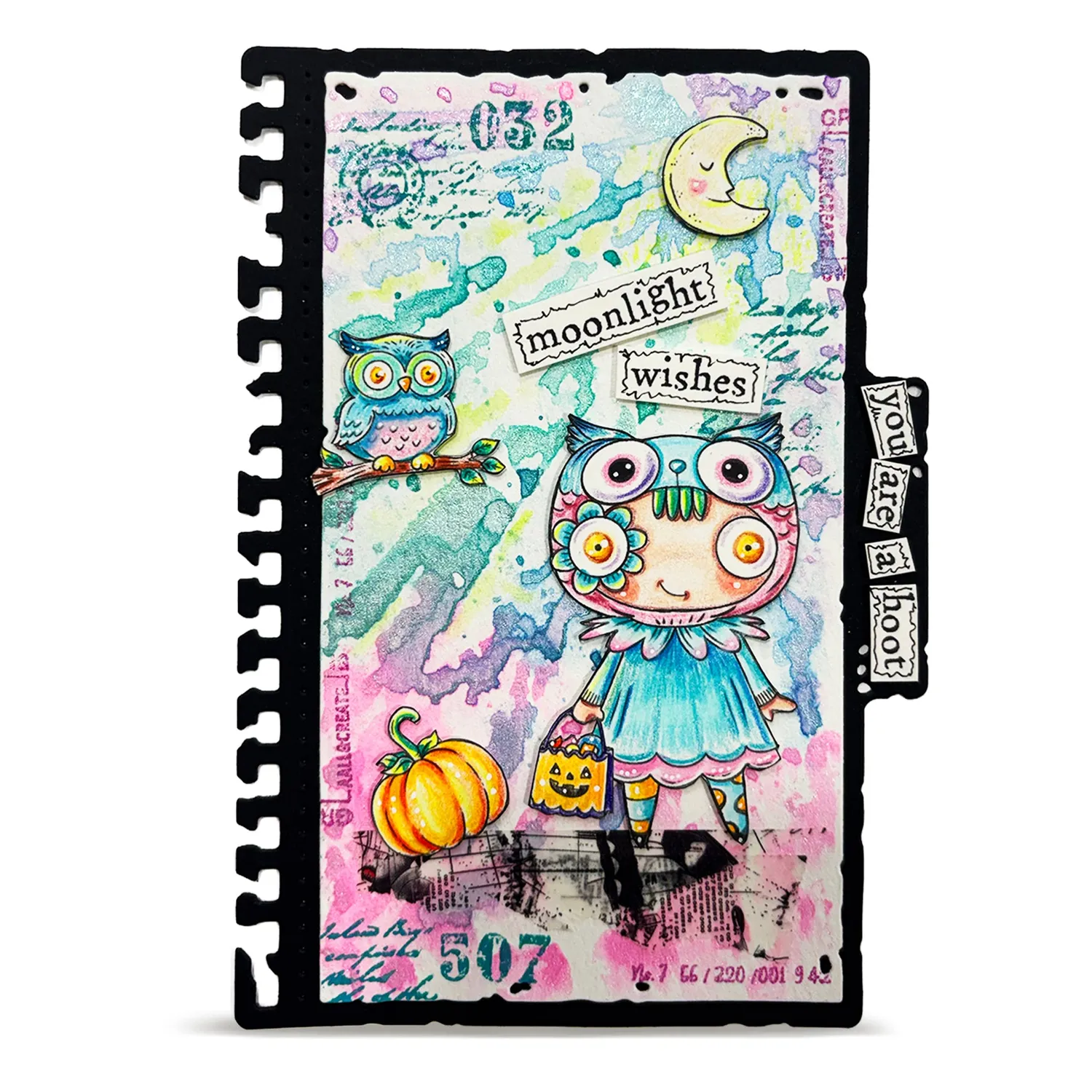 AALL and Create TP-1421 Moonlight Wishes Clear Stamps A7 Halloween