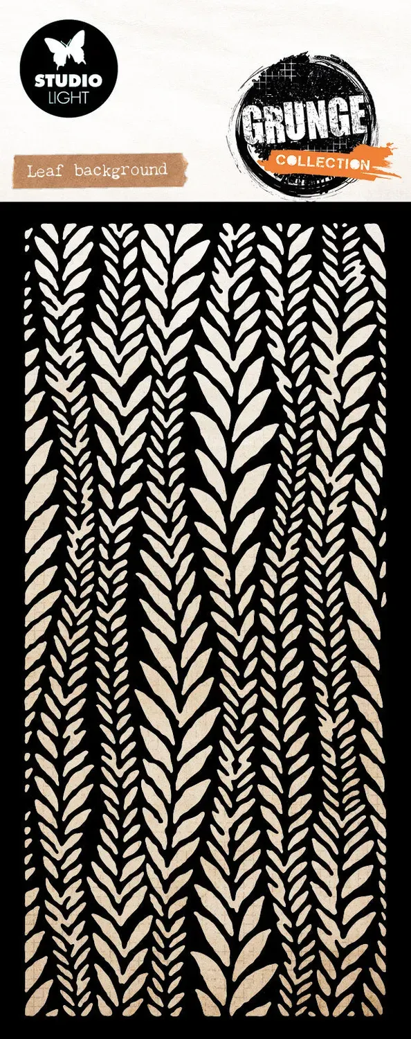 StudioLight Grunge Schablone Leaf Background 100x150mm Mask