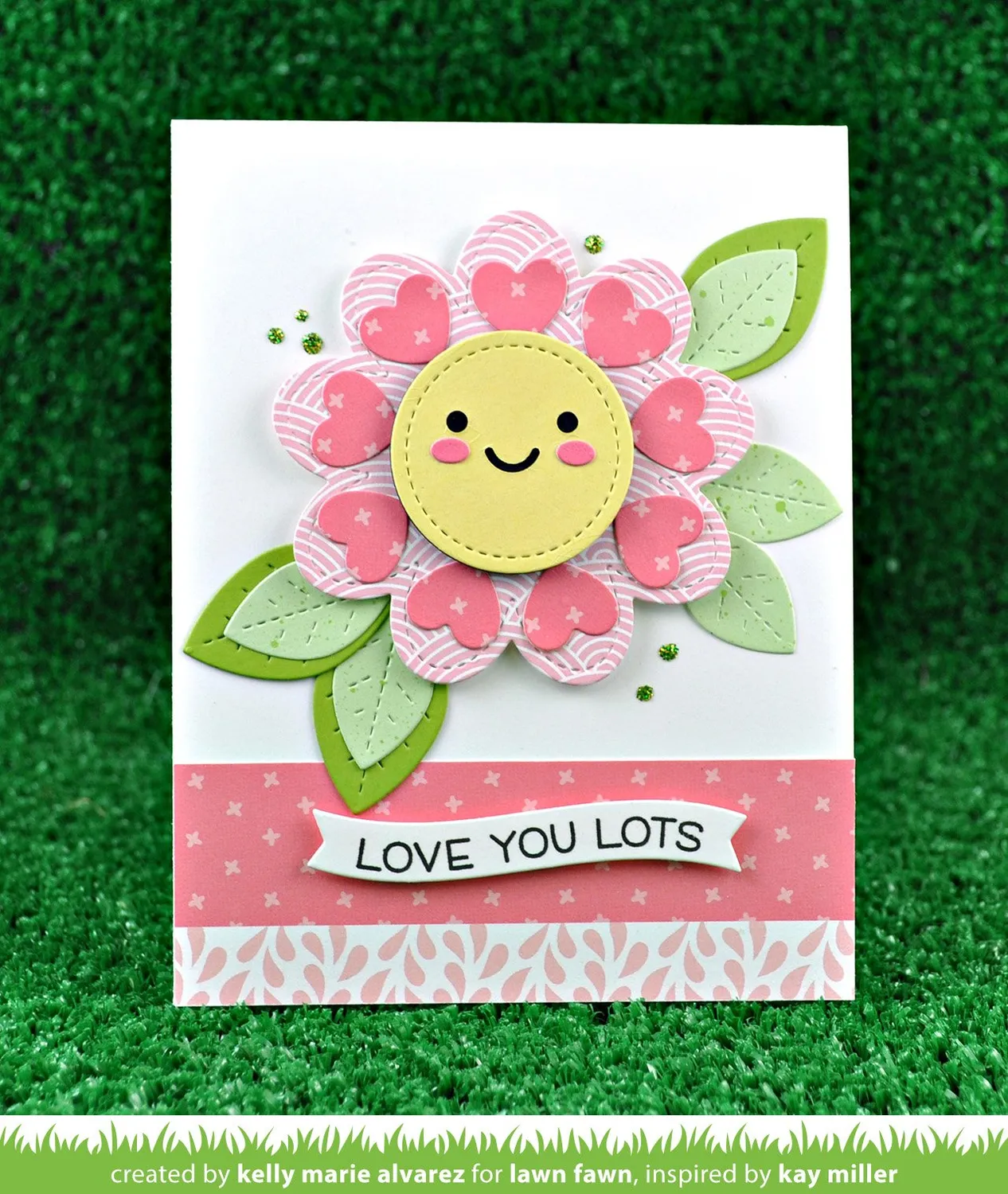 Lawn Fawn Outside In Stitched Flower Stanze Blume
