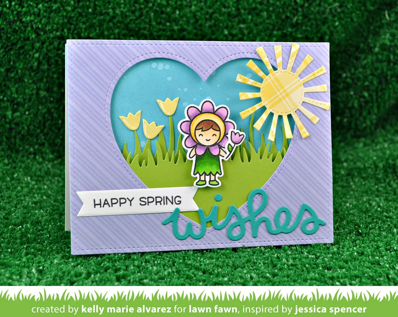 Lawn Fawn Scripty Wishes Stanze LF1269 Schriftzug