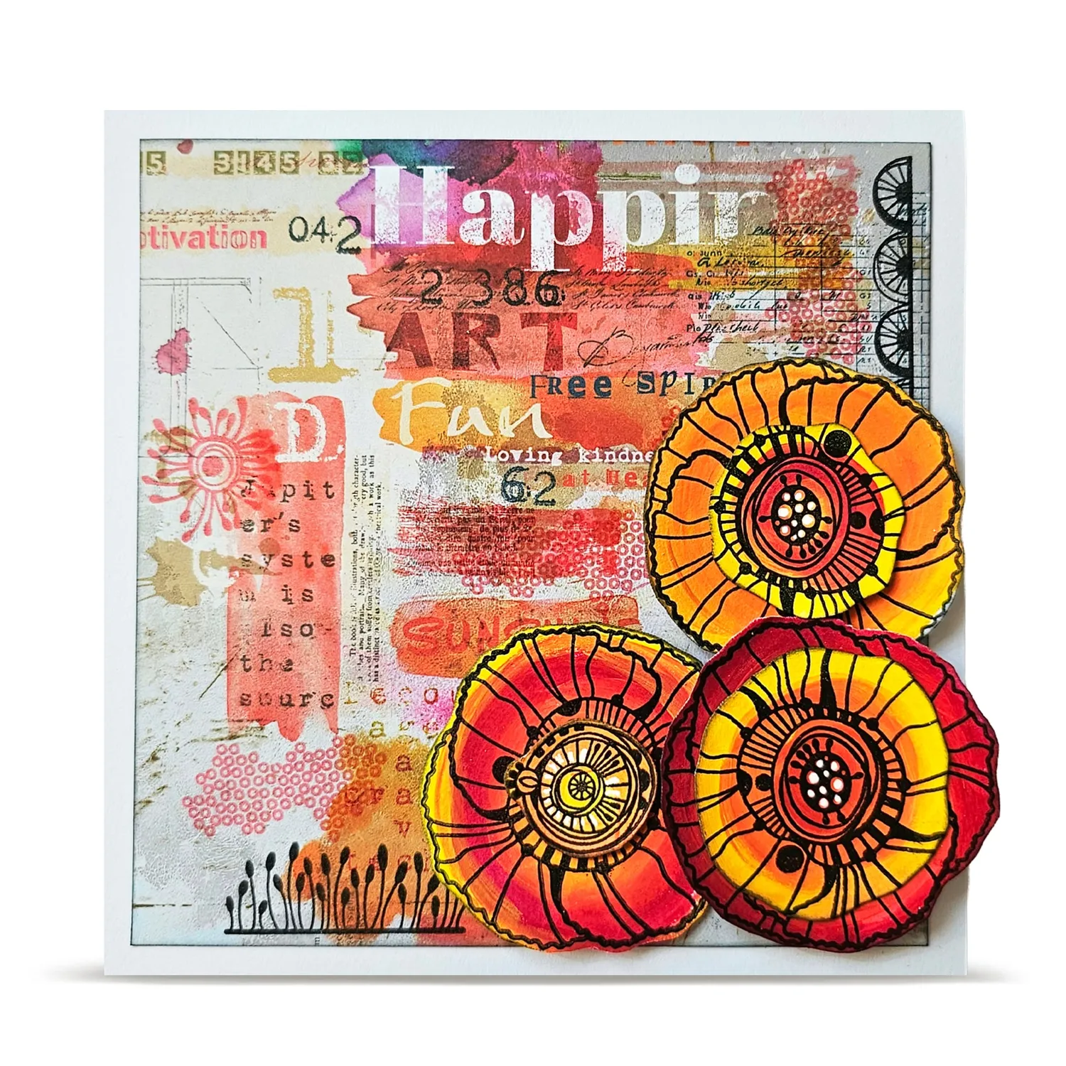 AALL and Create TP-1478 A6 Stempel Graphic Coquelicots 9-teilig