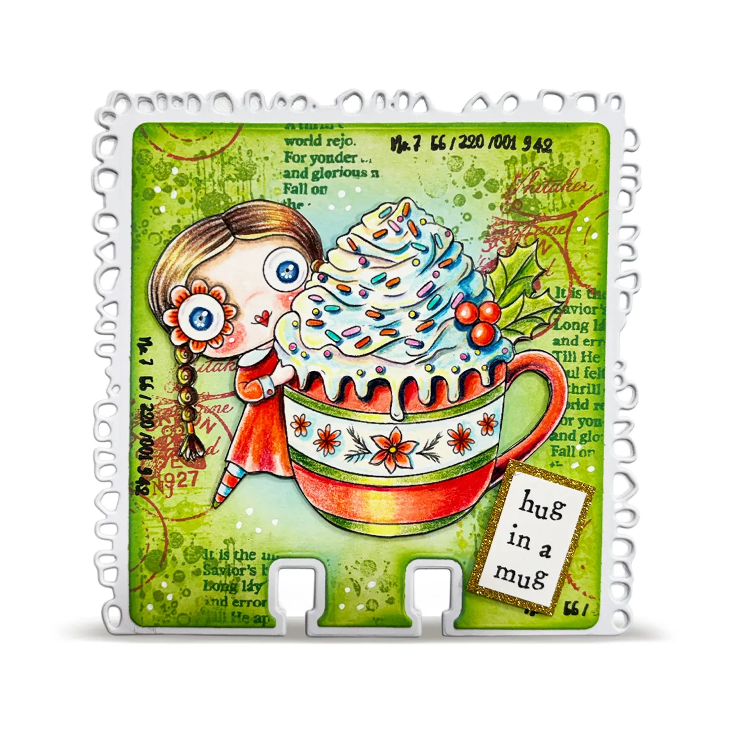 AALL and Create TP-1388 Hug In A Mug Stempelset A7 Weihnachten