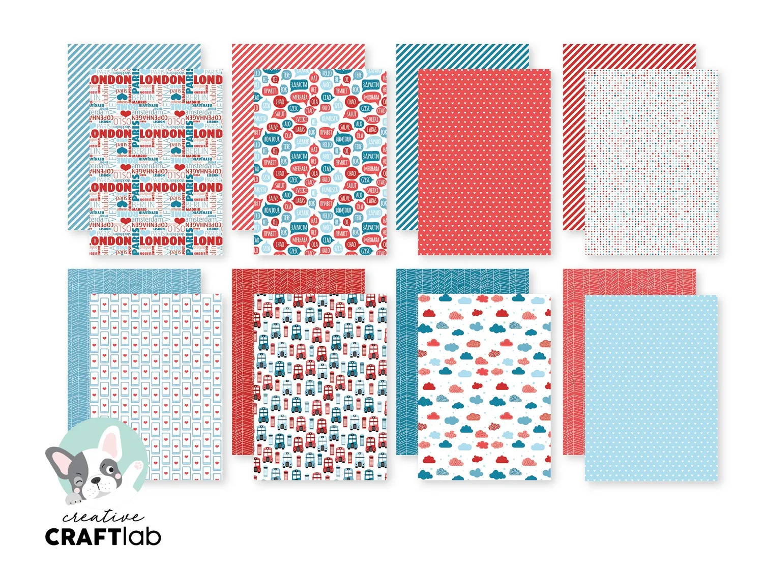StudioLight Creative Craftlab Friendz Let's Connect Papierblock Alltag