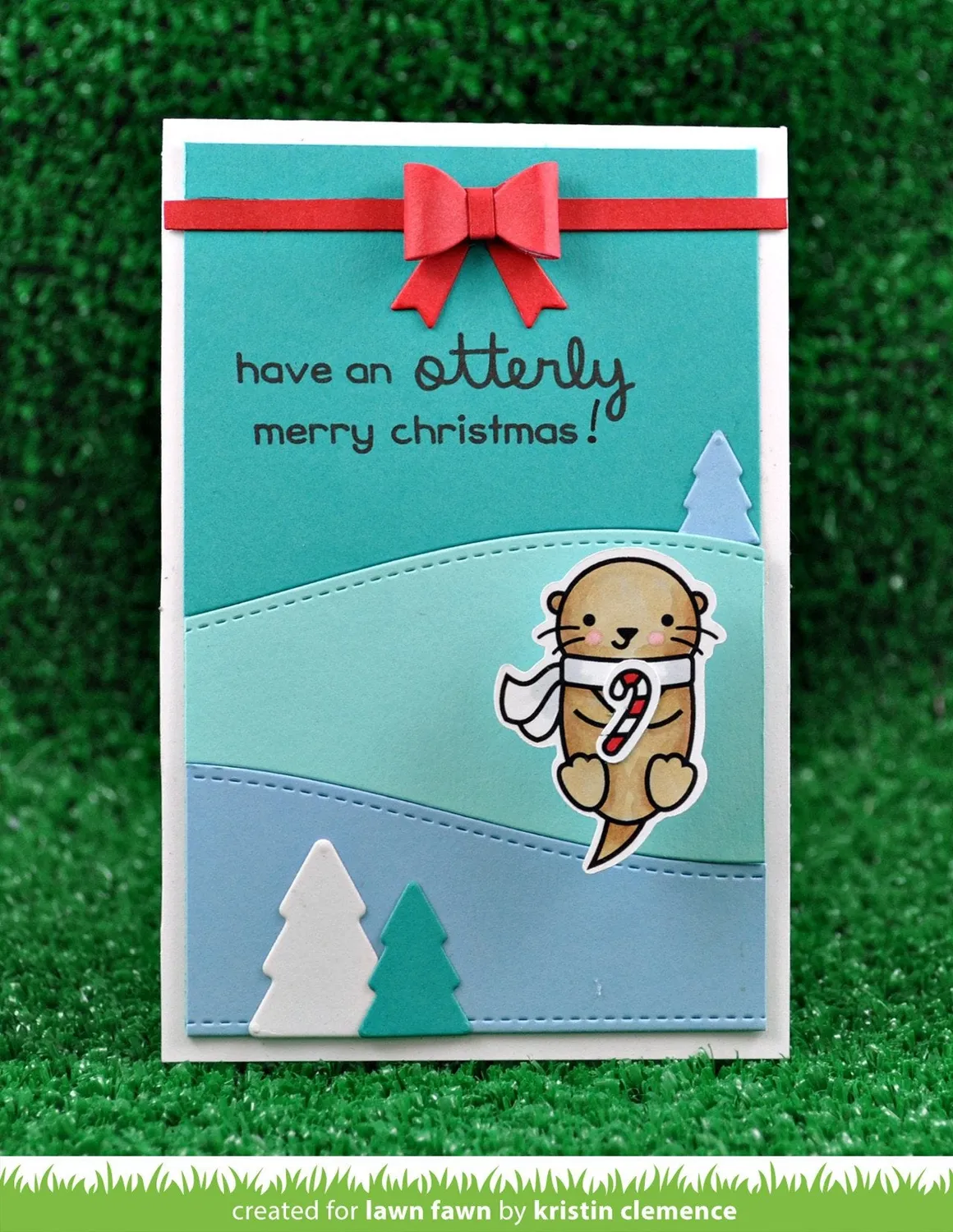 Lawn Fawn Winter Otter Clear Stamps Mini-Set Weihnachten
