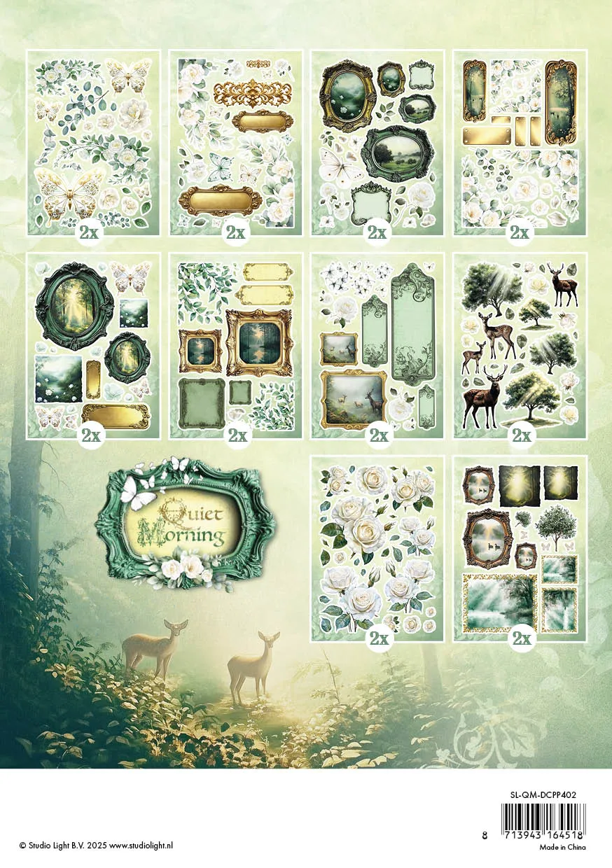 StudioLight Quiet Morning Die-Cut Papierblock 20 Bogen A5