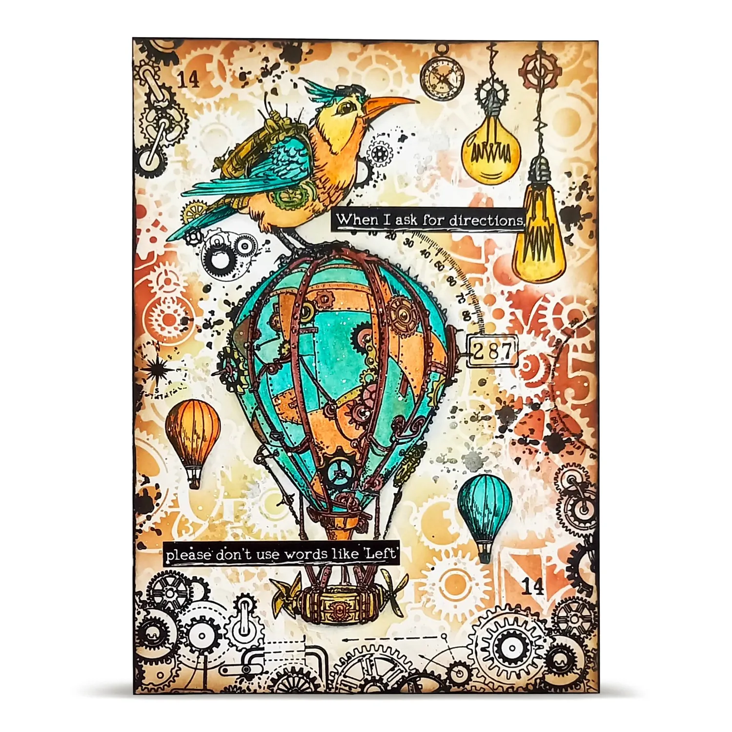 AALL and Create TP-1452 Gearfeather Stempelset A6 2-teilig