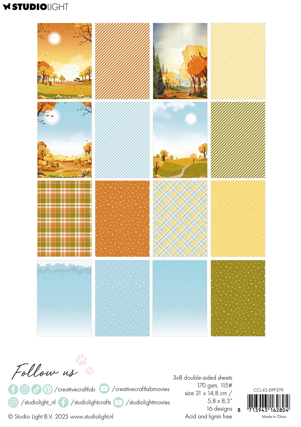 Creative Craftlab Essentials Sweater Weather Paper Pad A5 24 Blatt