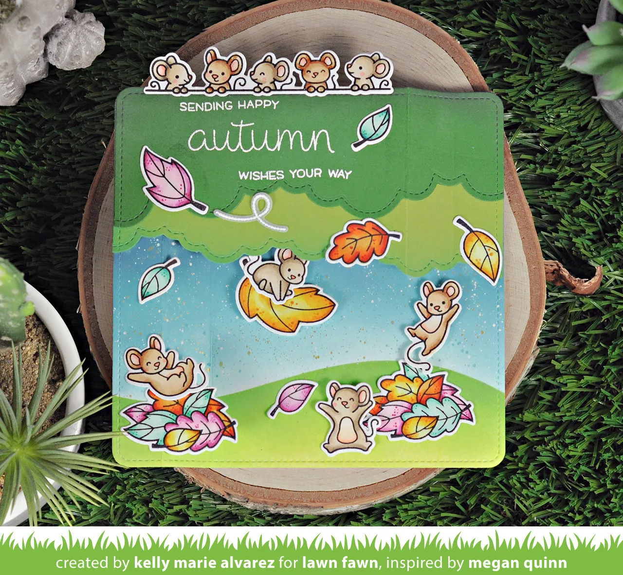 Lawn Fawn Peekaboo Pop-Up Stanzschablone Interaktiv