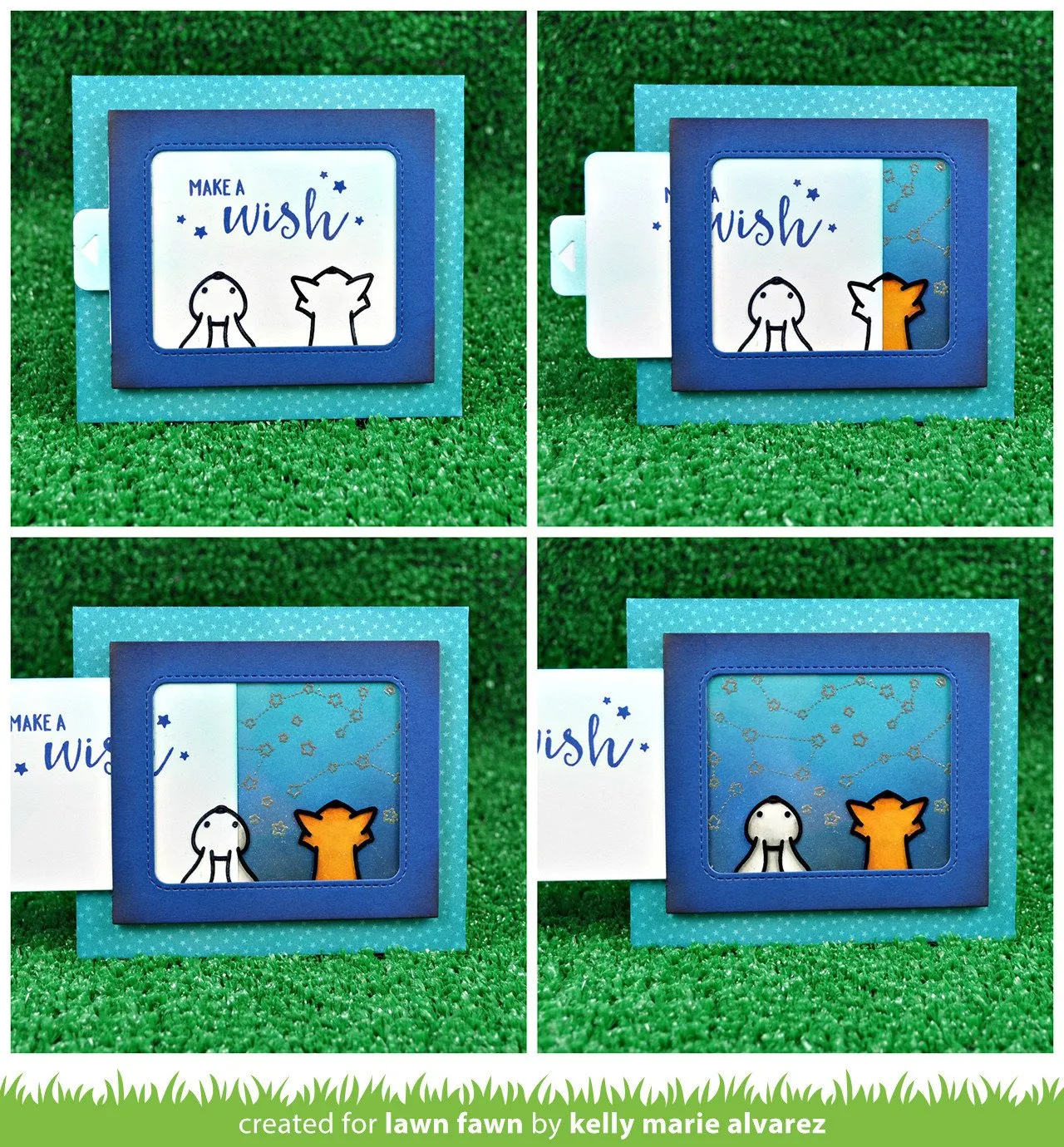 Lawn Fawn Magic Color Slider Stanzen interaktiv farbig