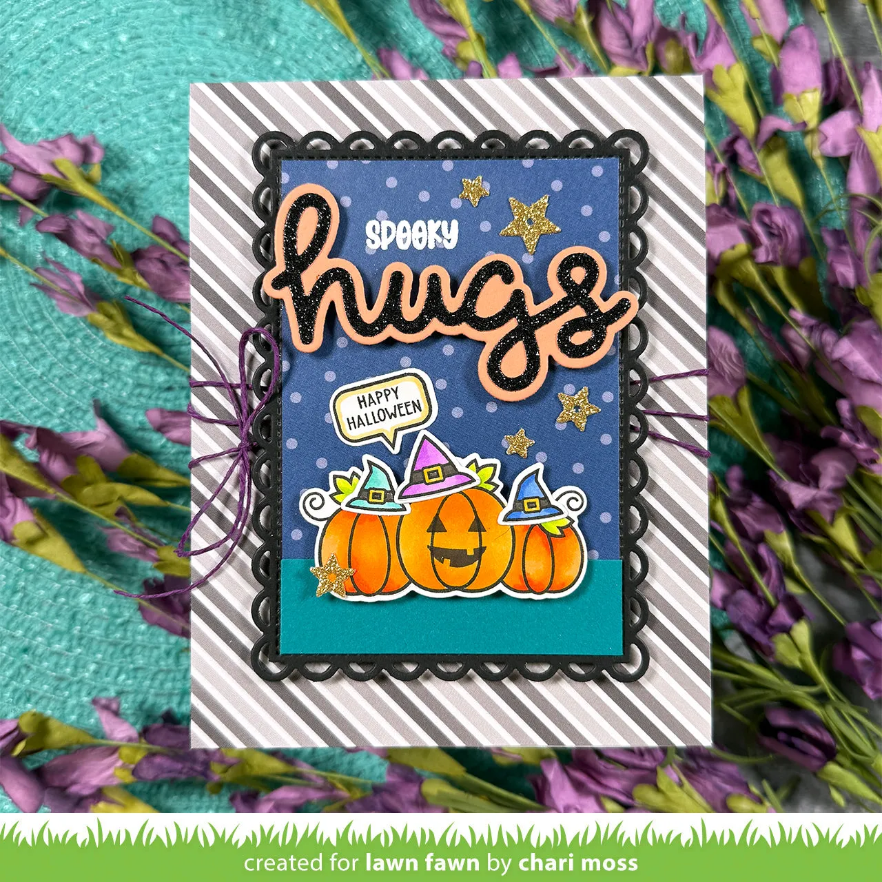 Lawn Fawn Scripty Hugs Outline Add-On Stanze LF4214
