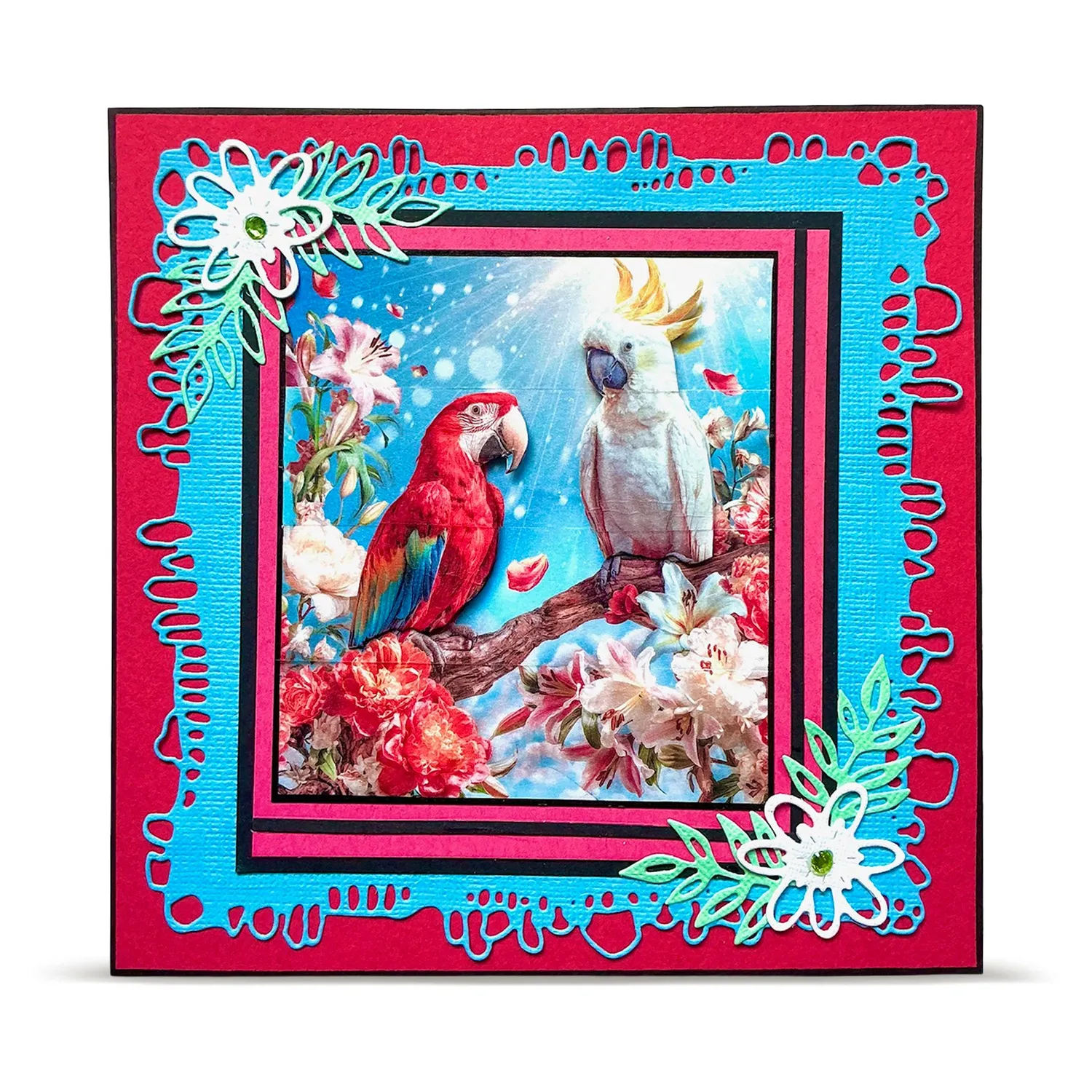 AALL and Create MT-155 Loving Parrots Washi Tape 10 m ablösbar