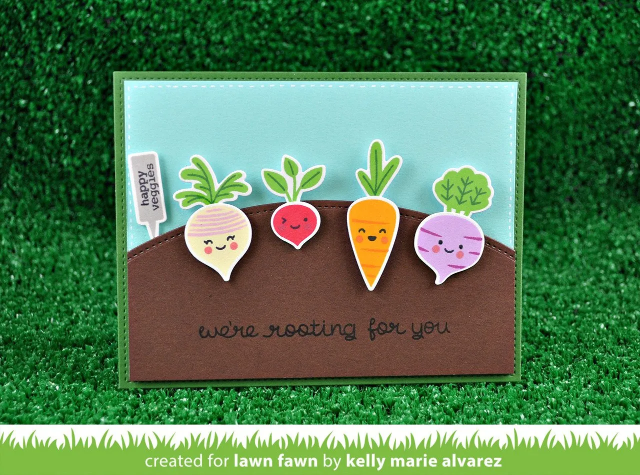 Lawn Fawn Rooting for You LF1040 Stempel 36-teilig Gemüse