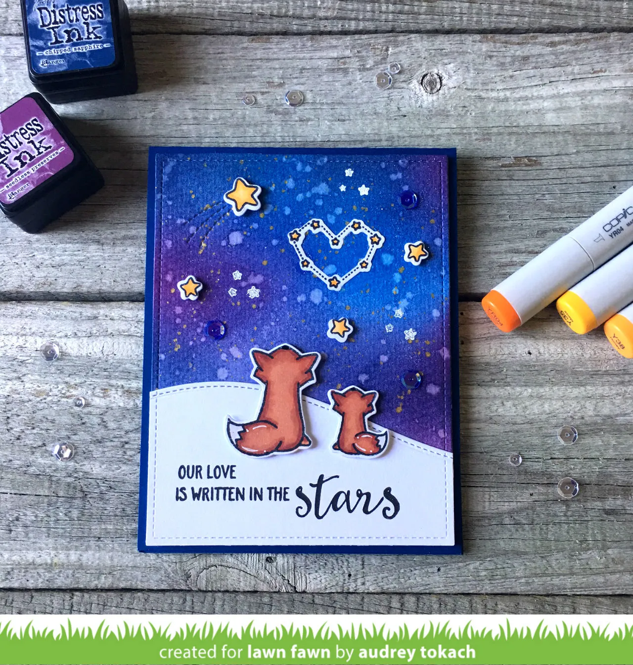 Lawn Fawn Upon a Star LF1408 Stanzschablone