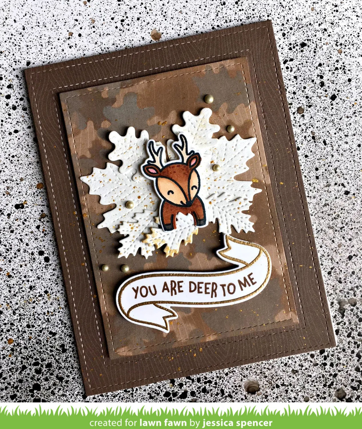 Lawn Fawn Lawn Cuts Small Stitched Leaves Dies LF994