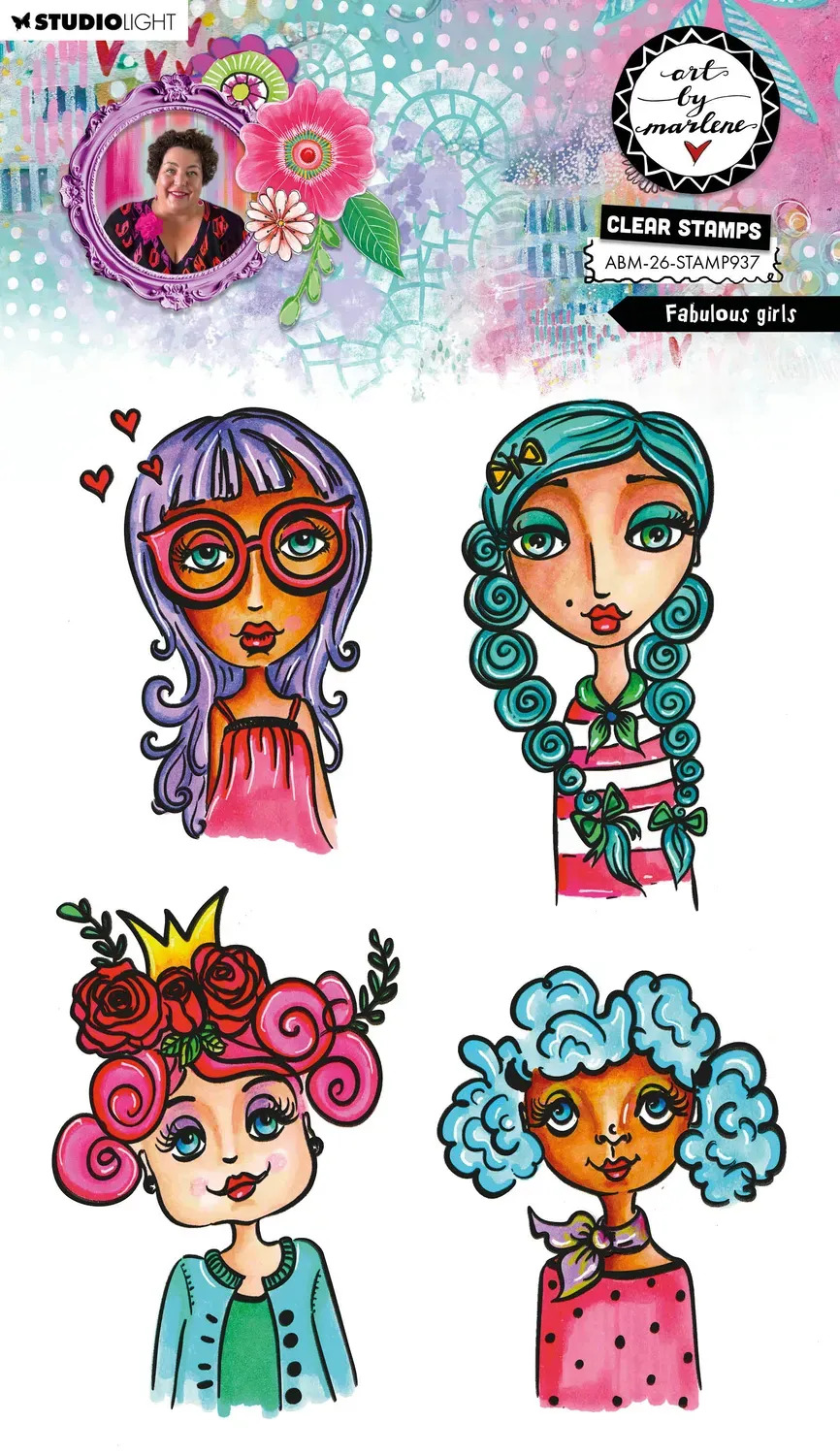 Art by Marlene 2026 Clear Stamp Fabulous Girls Mädchenmotive